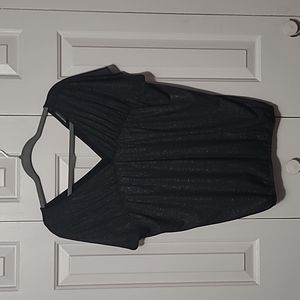 NY&Co Shimmer Shirt ~ Med ~ Black